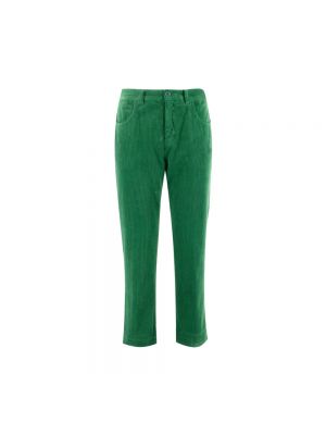 Spodnie slim fit Aspesi zielone