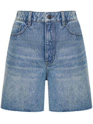 Shorts di jeans a vita alta 12 Storeez blu