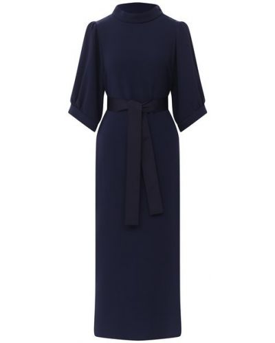 Шелковое платье Giorgio Armani, синее