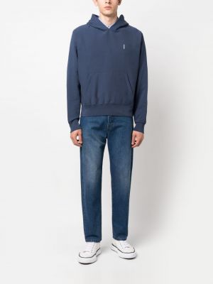 Jersey hoodie mit print Sandro blau