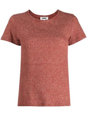 Pruhované tričko Ymc červené
