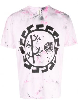 Kokvilnas t-krekls ar apdruku Westfall rozā