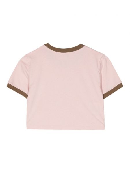 Tričko s potiskem Miu Miu Pre-owned růžové