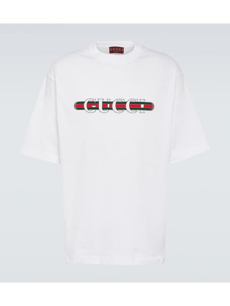 T-shirt en coton Gucci blanc