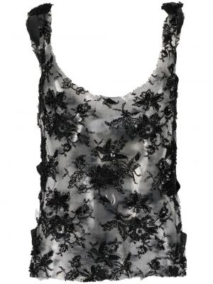 Ren floral vest Almaz svart