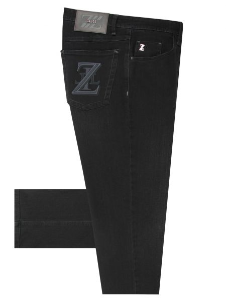 Прямые джинсы Zilli черные