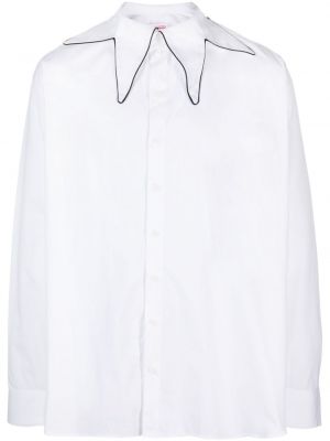 Zvaigznes kokvilnas krekls Charles Jeffrey Loverboy balts