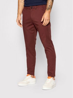 Slim fit chinos Selected Homme hnědé