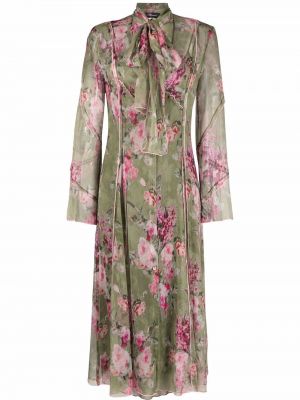 Trykt floral dress Blumarine grønn