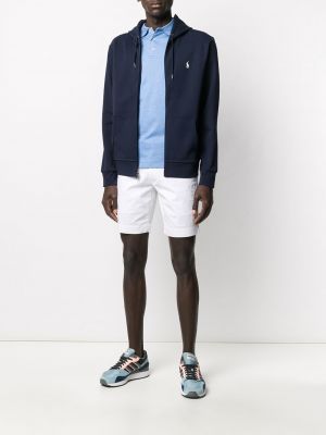 Jersey slim fit hoodie mit stickerei Polo Ralph Lauren