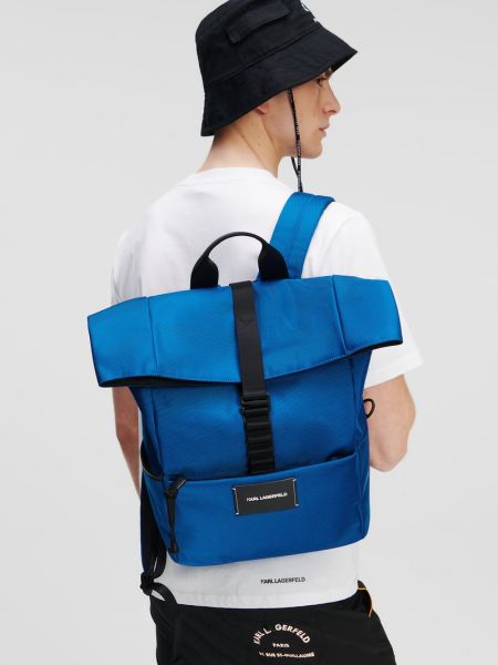 Plecak Karl Lagerfeld niebieski