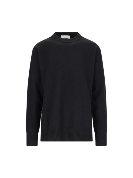 Sweter z wełny merino Jil Sander czarny
