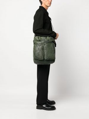 Leder shopper handtasche Officine Creative grün