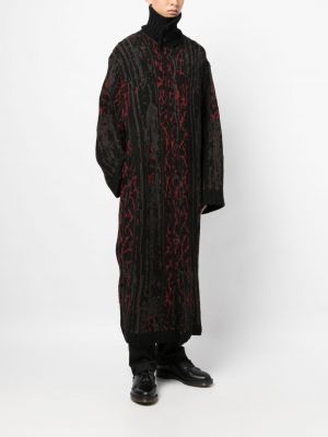 Manteau à col montant Yohji Yamamoto noir