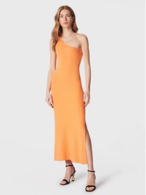 Slim fit priliehavé šaty Seafolly oranžová