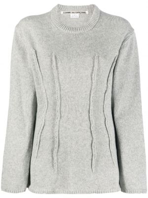 Vlněný svetr Comme Des Garçons šedý
