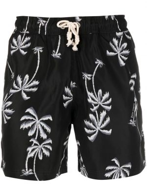 Trykt shorts Palm Angels svart