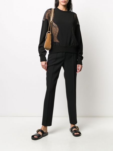 Jersey de tela jersey de encaje Givenchy negro