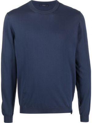 Pullover mit rundem ausschnitt Fay blau