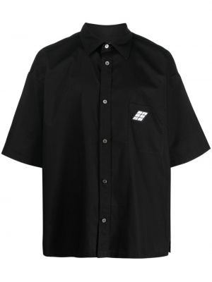 Βαμβακερό πουκάμισο Ambush μαύρο