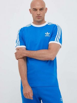 Pamut póló Adidas Originals kék