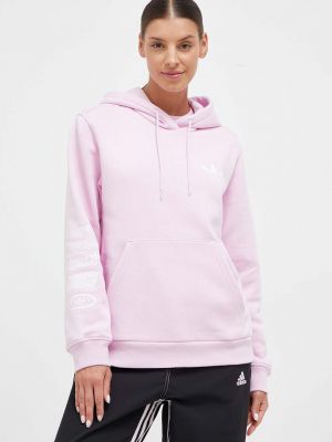 Hoodie s kapuljačom Adidas Originals ružičasta