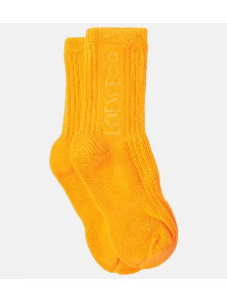 Памучни чорапи Loewe оранжево