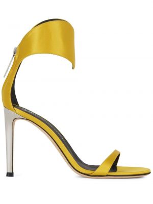 Сатенени сандали Giuseppe Zanotti жълто