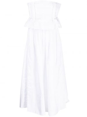 Midi šaty Nackiyé bílé