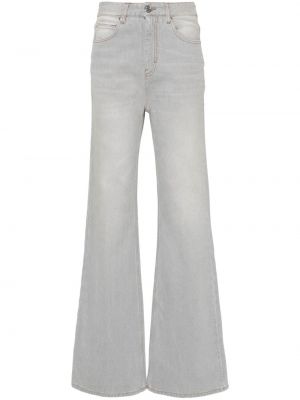 Jeans a zampa di cotone Ami Paris grigio