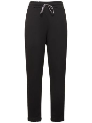 Pantaloni sport din bumbac din jerseu Vivienne Westwood negru