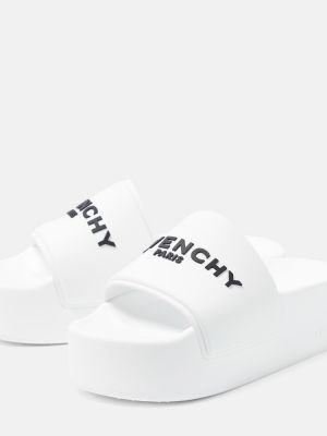 Polobotky na platformě Givenchy bílé