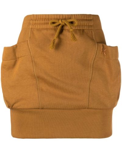 Falda con bolsillos Kenzo marrón