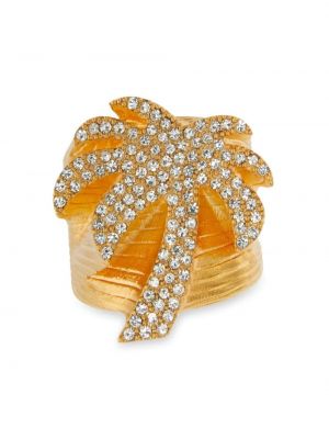 Δαχτυλίδι με πετραδάκια με πετραδάκια Palm Angels χρυσό