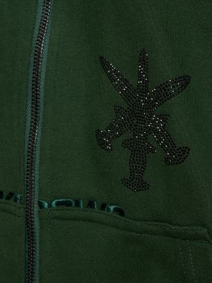 Kokvilnas kapučdžemperis ar rāvējslēdzēju Unknown zaļš