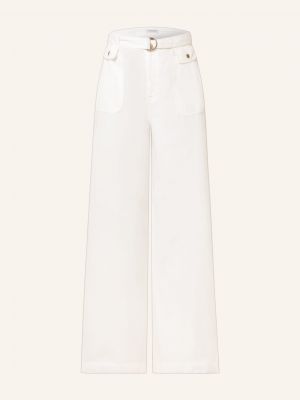 Rovné kalhoty Summum Woman bílé
