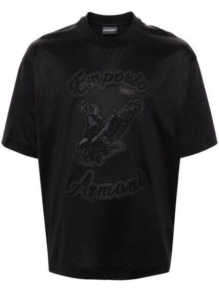 Tričko Emporio Armani černé