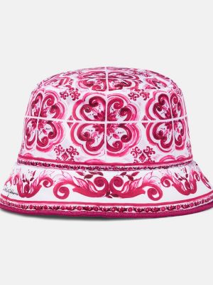 Sombrero con estampado Dolce&gabbana rosa