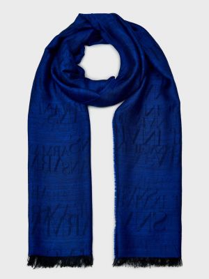 Синий шарф Armani Jeans