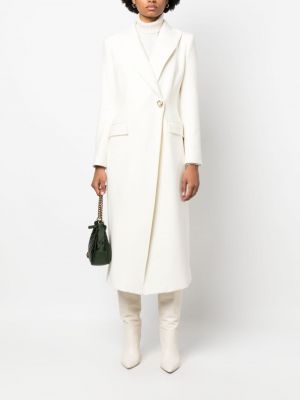 Vlněný kabát Liu Jo bílý