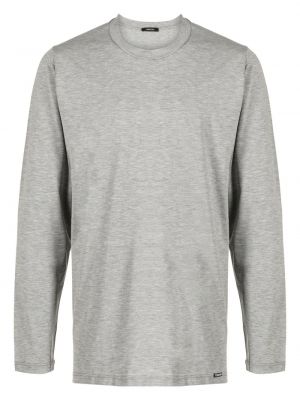 Μπλούζα με στρογγυλή λαιμόκοψη Tom Ford γκρι