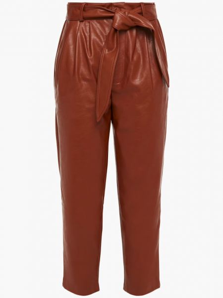 Укороченные зауженные брюки Meryl из искусственной кожи Antik Batik коричневый