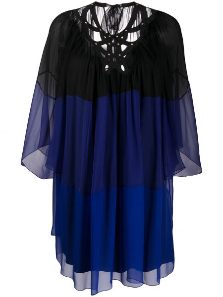 Mini vestido ajustado Alberta Ferretti azul