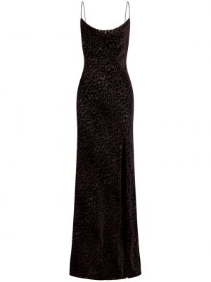 Κοκτέιλ φόρεμα με σχέδιο με λεοπαρ μοτιβο Nicholas μαύρο