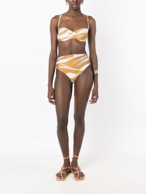 Bikini z nadrukiem w abstrakcyjne wzory Lenny Niemeyer brązowy