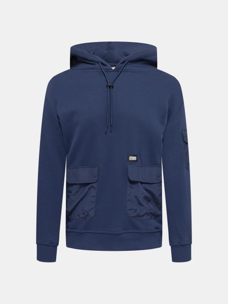 URBAN CLASSICS Bluza z kapturem - Granatowy - Mężczyzna - L (L)