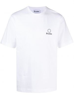 Camiseta con bordado Etudes blanco