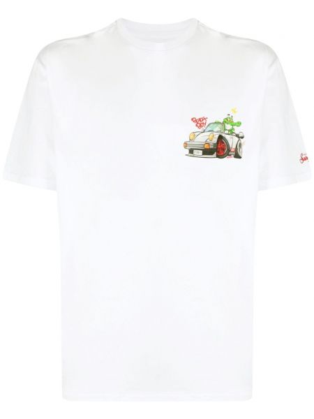T-krekls ar apdruku Mc2 Saint Barth balts