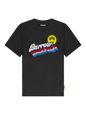 Czarna koszulka z nadrukiem Barrow