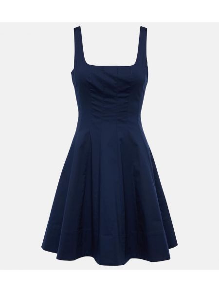 Pamučna haljina Staud plava